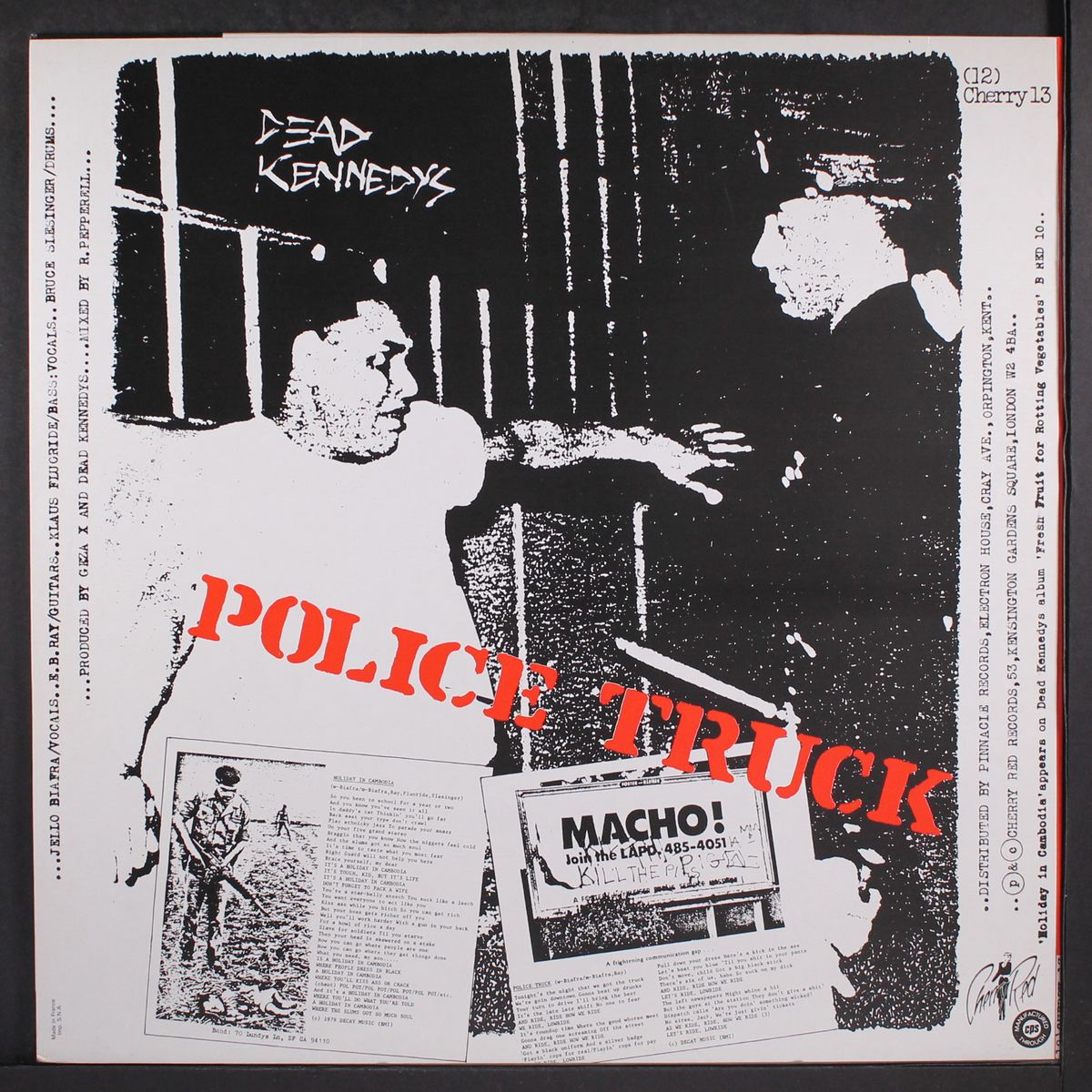 holiday in cambodia / police truck by DEAD KENNEDYS