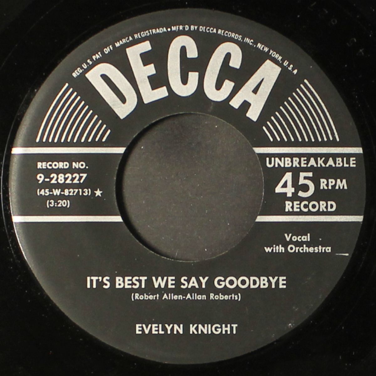 pretty bride / it's best we say goodbye by EVELYN KNIGHT