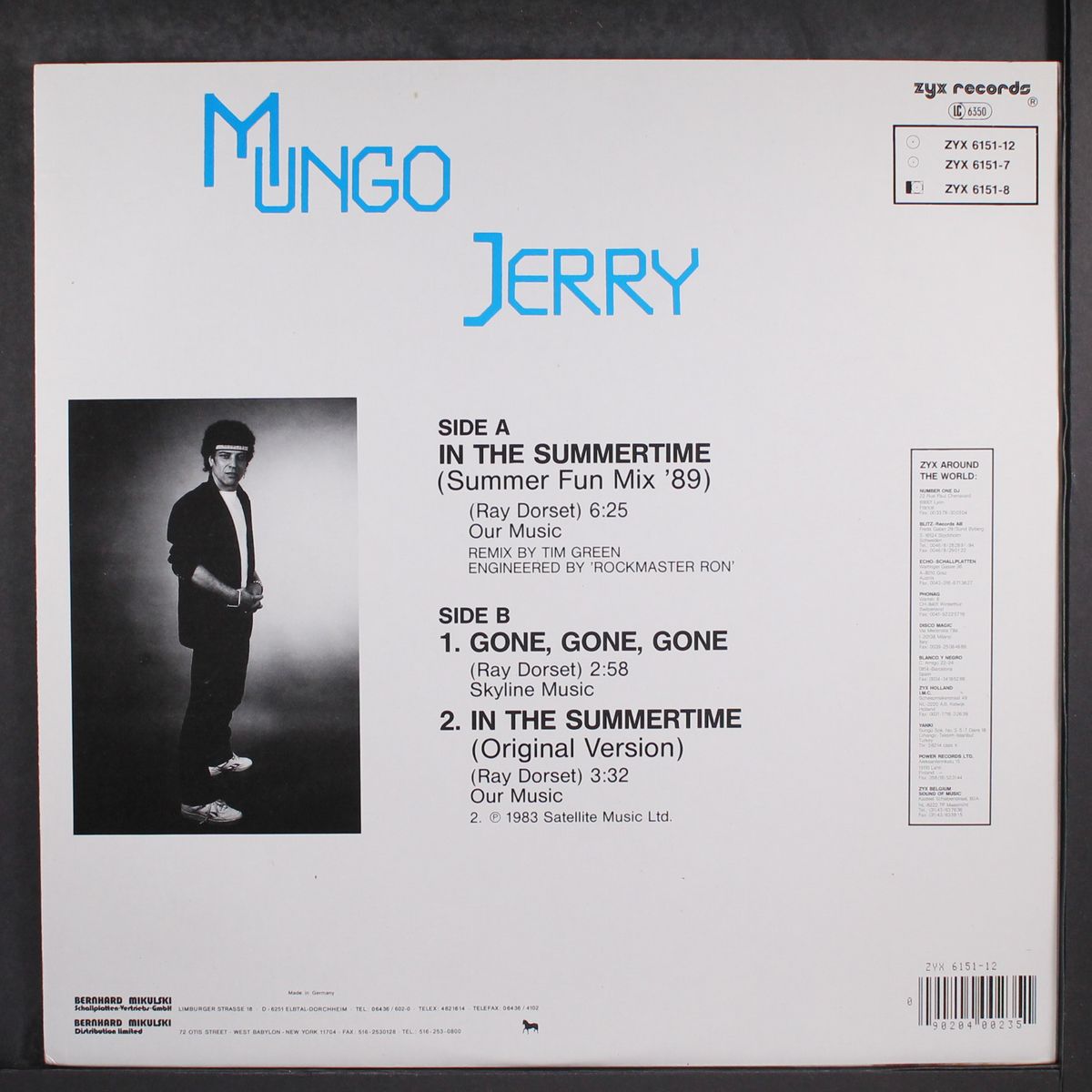 in the summertime remix by MUNGO JERRY