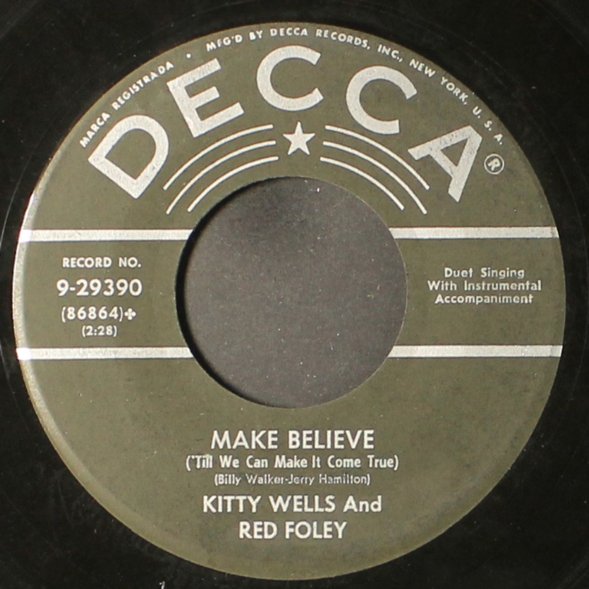 as long as i live / make believe by RED FOLEY & KITTY WELLS