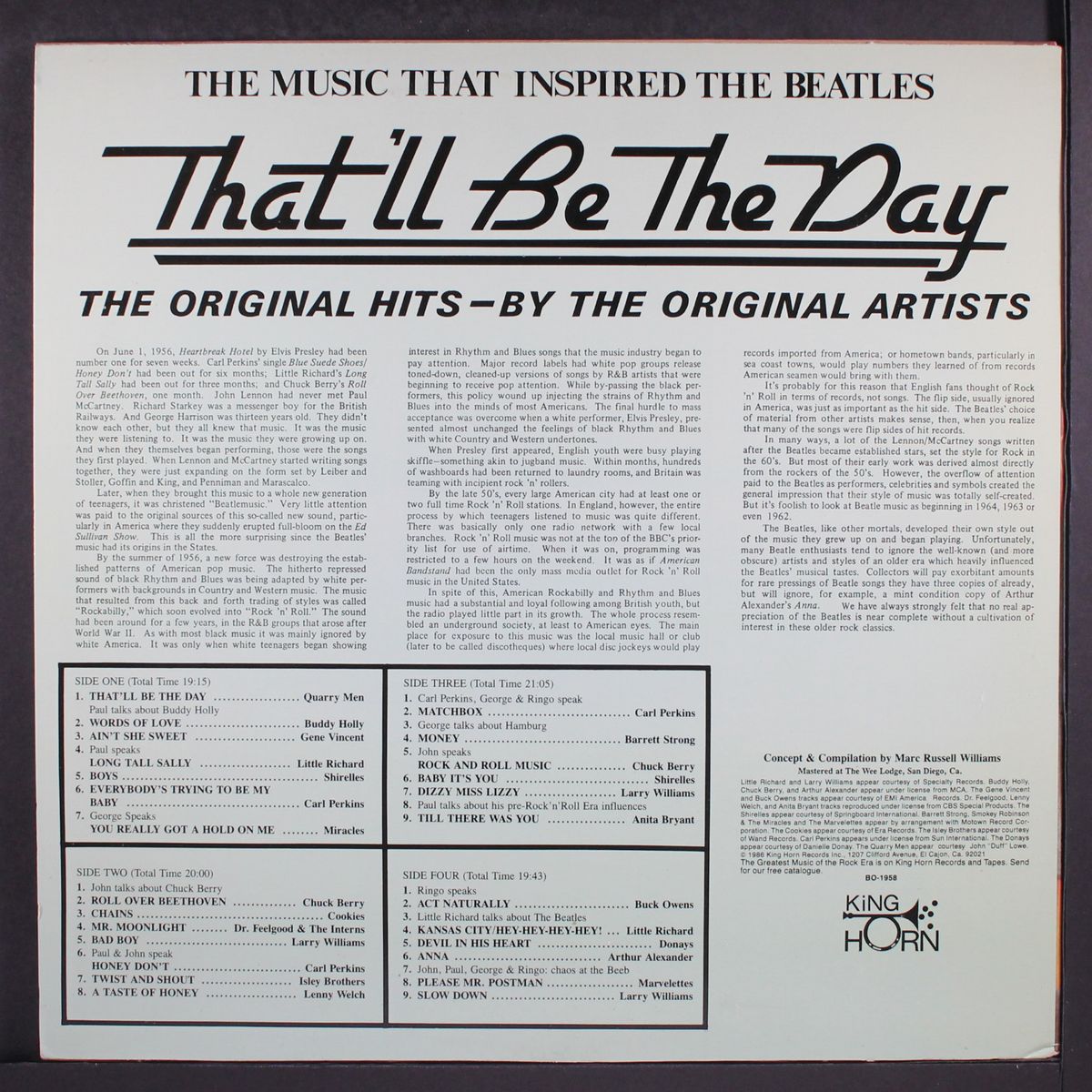 that'll be the day by VARIOUS