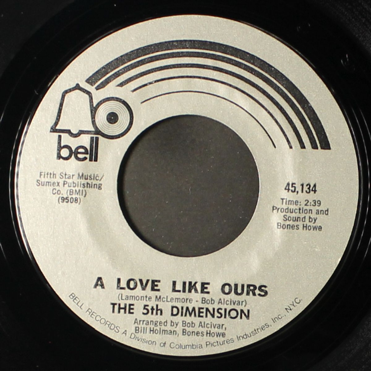 never my love / a love like ours by FIFTH DIMENSION