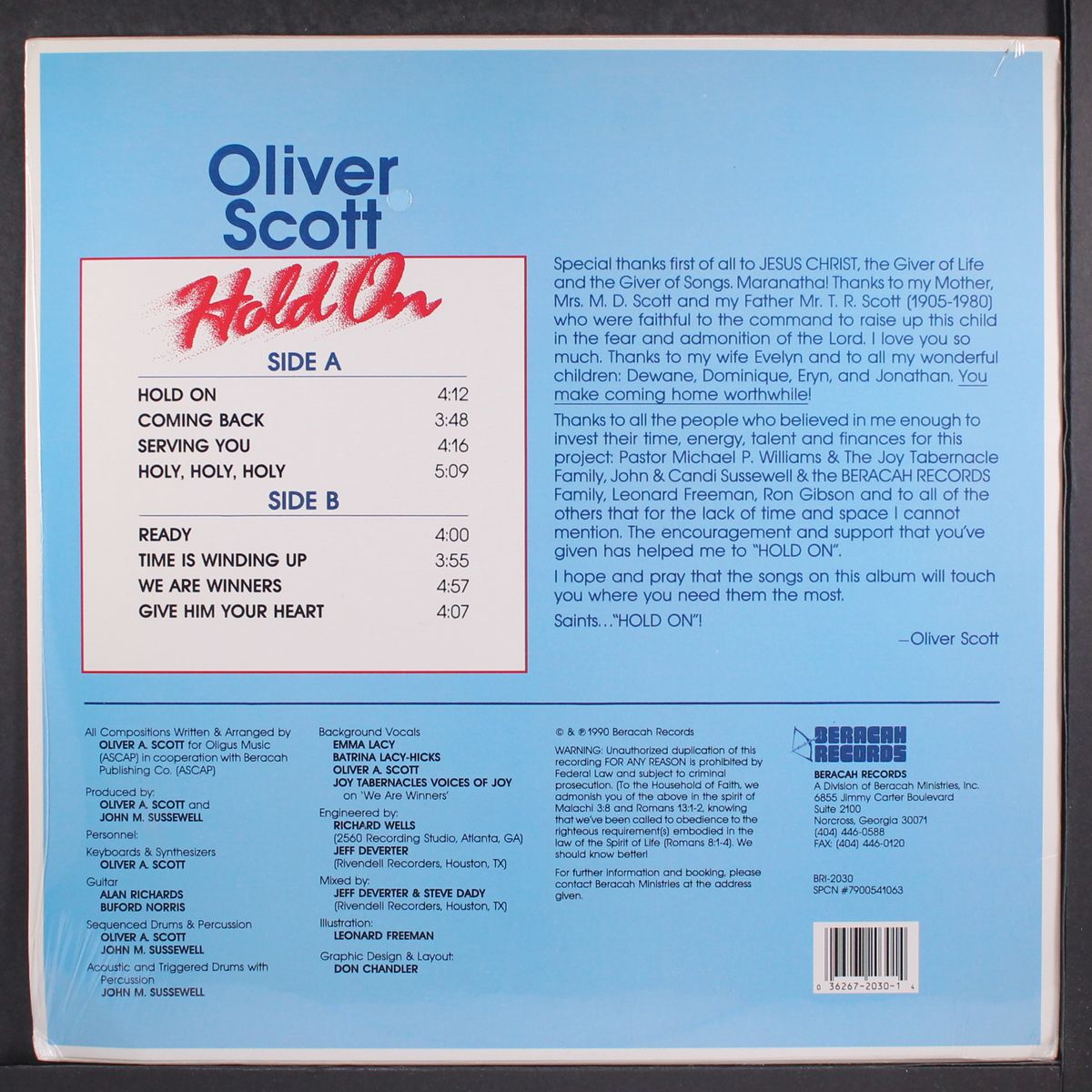 hold on by OLIVER SCOTT