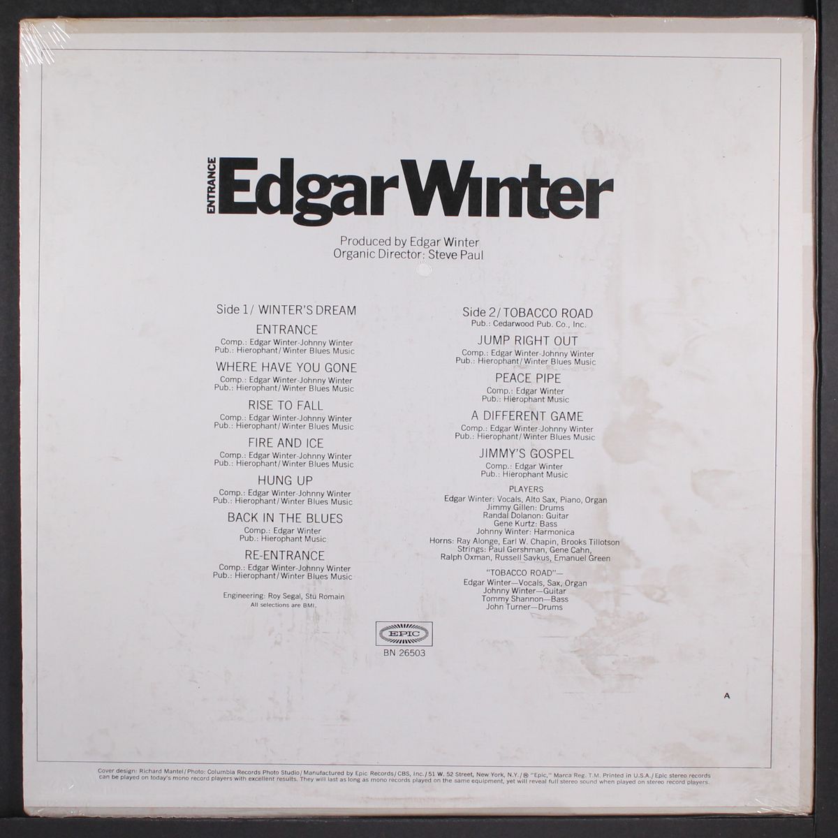 entrance by EDGAR WINTER