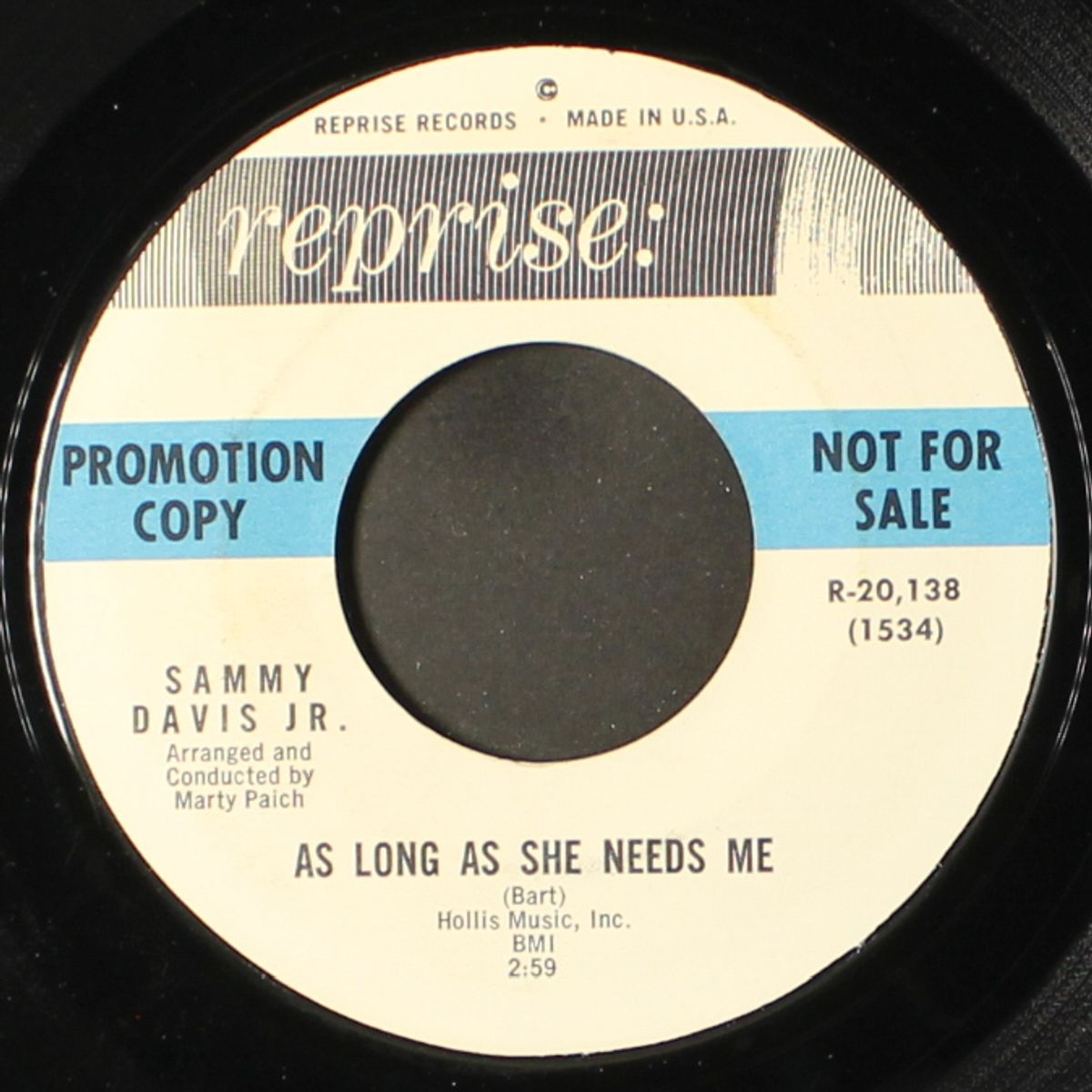 as long as she needs me by SAMMY DAVIS