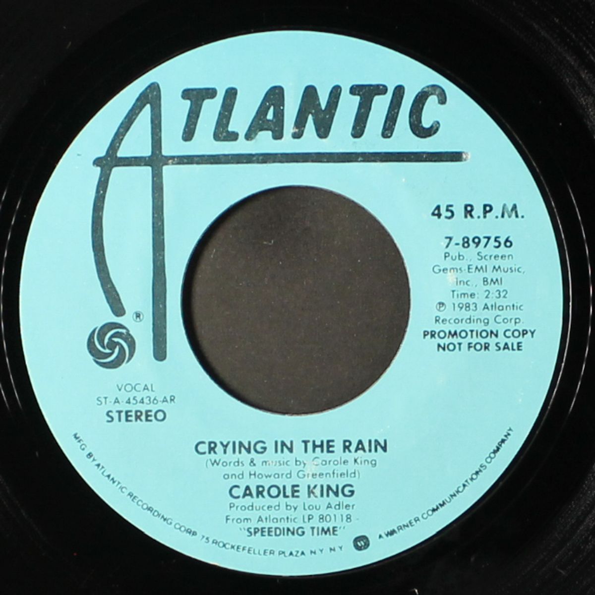 crying in the rain / same by CAROLE KING