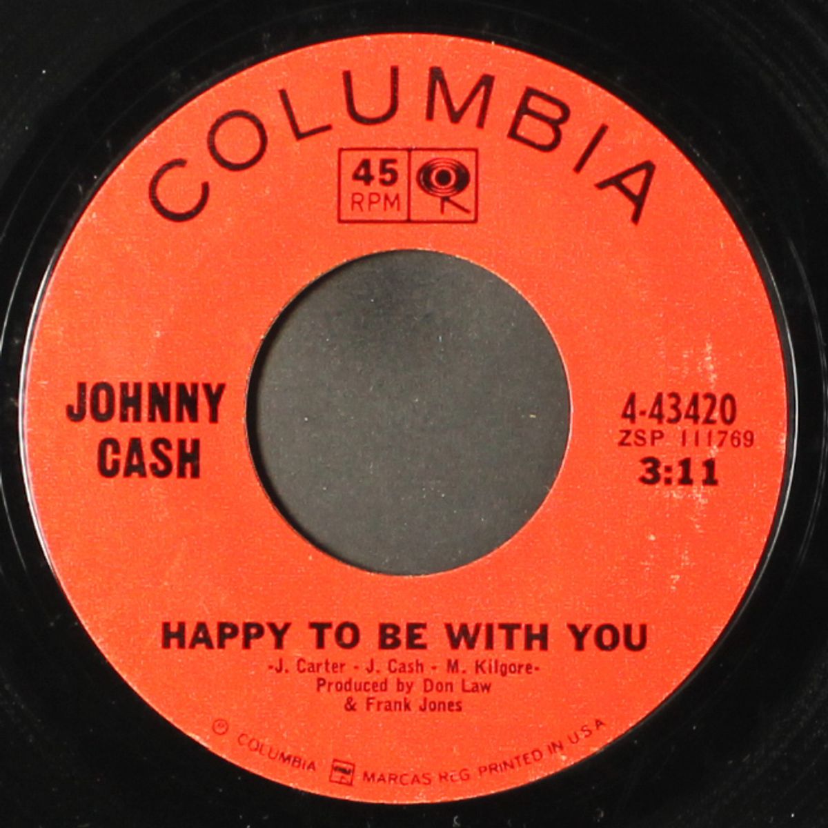 happy to be with you by JOHNNY CASH