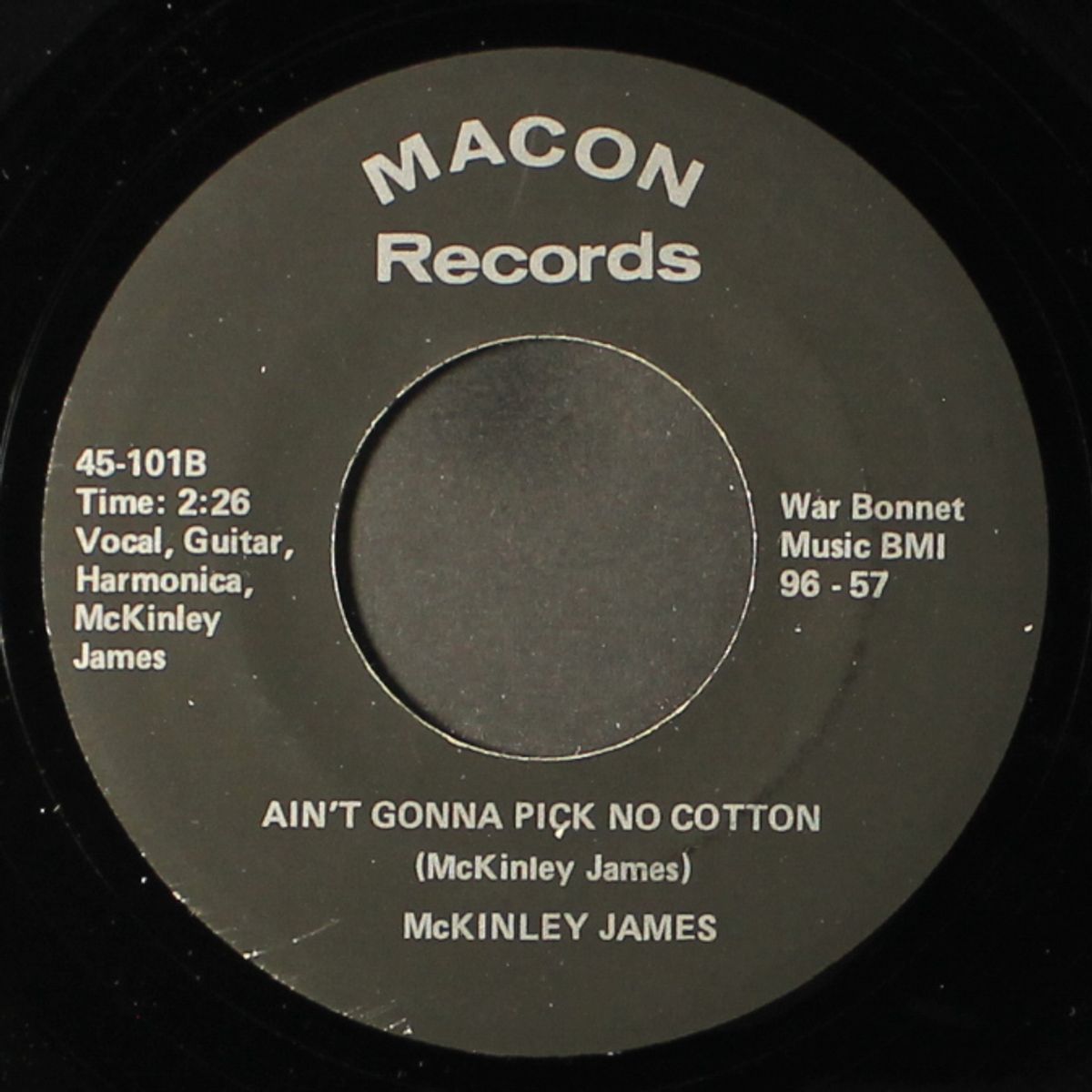tuskegee boogie / ain't gonna pick no cotton by MCKINLEY JAMES