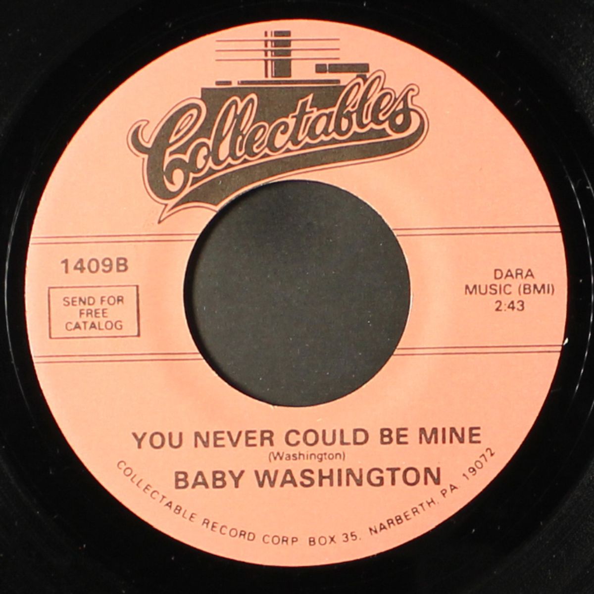 the time / you never could be mine by BABY WASHINGTON