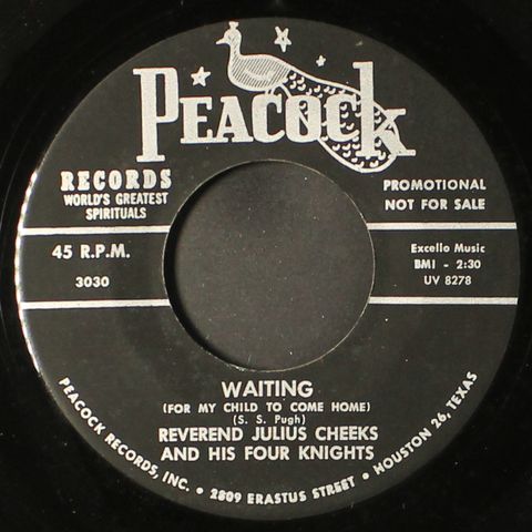 REV. JULIUS CHEEKS & FOUR KNIGHTS