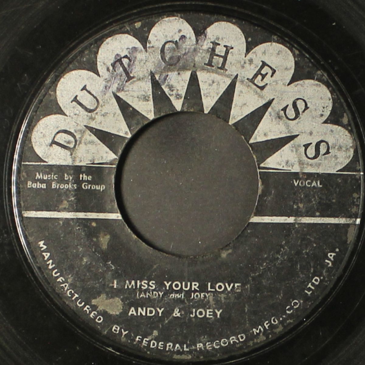 i miss your love / strong arm by ANDY & JOEY / BABA BROOKS