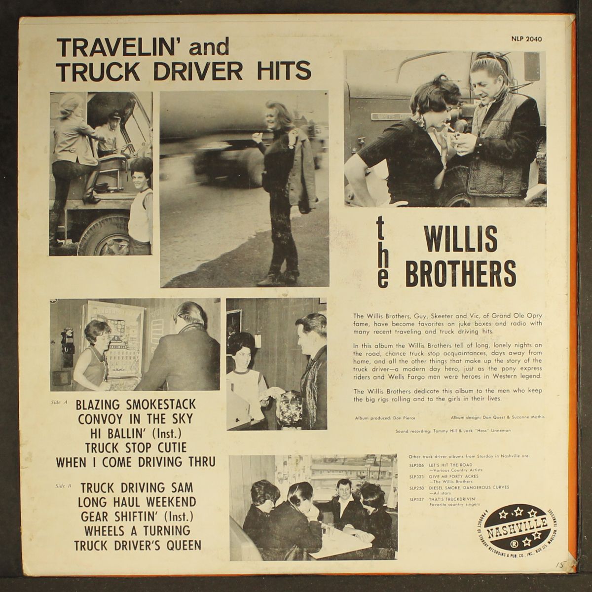 travelin' & truck driver hits by WILLIS BROTHERS