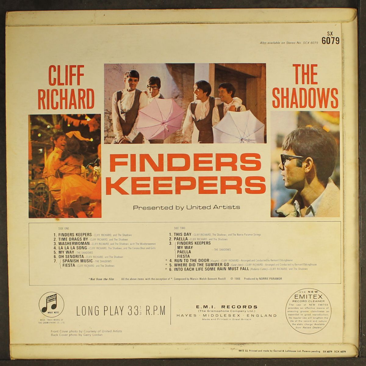 finders keepers by CLIFF RICHARD & SHADOWS