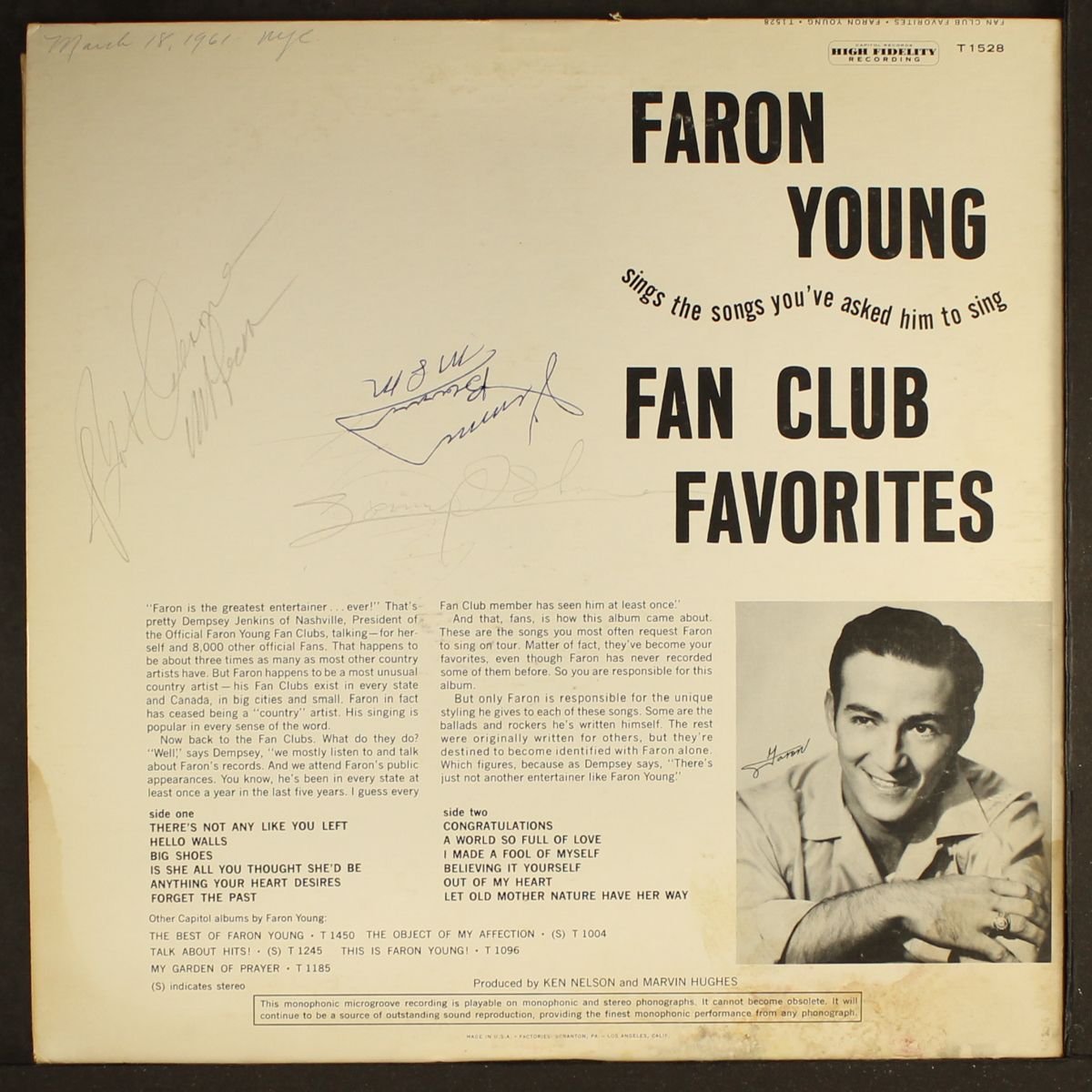 fan club favorites by FARON YOUNG