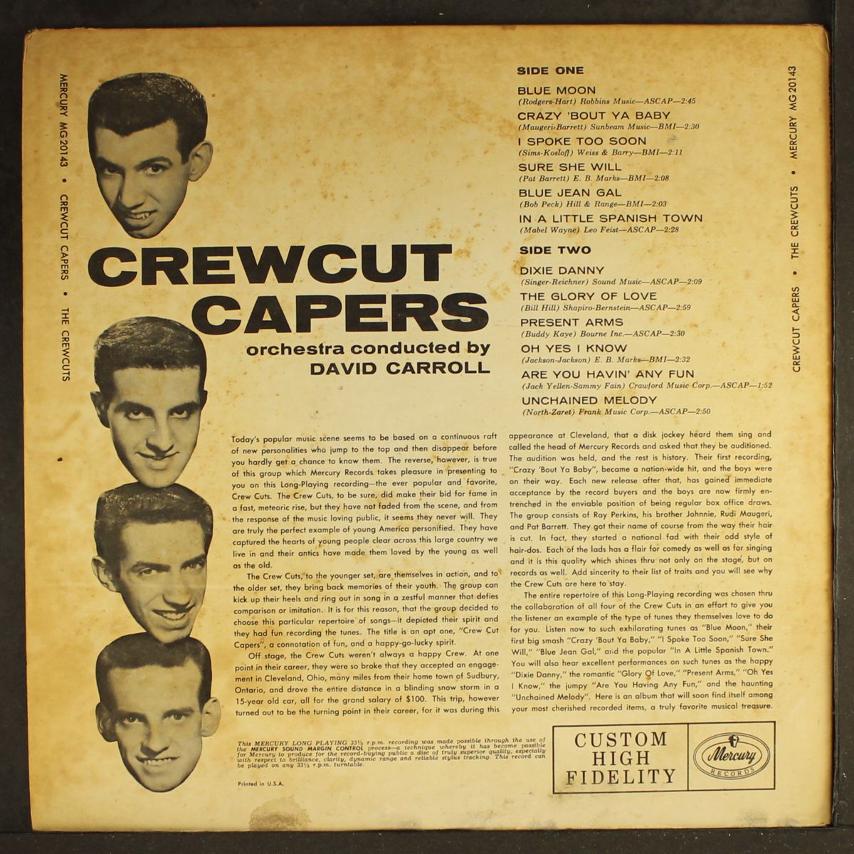 crew cut capers by CREW CUTS
