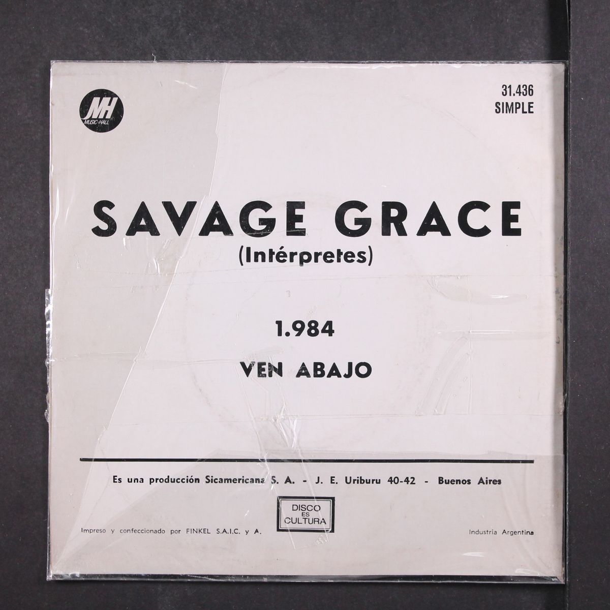 1.984 / ven abajo by SAVAGE GRACE