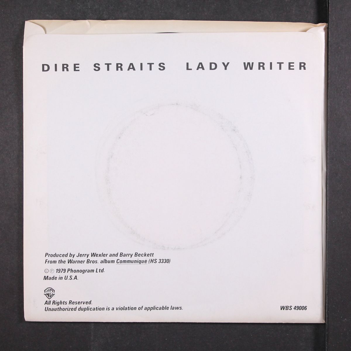 lady writer by DIRE STRAITS