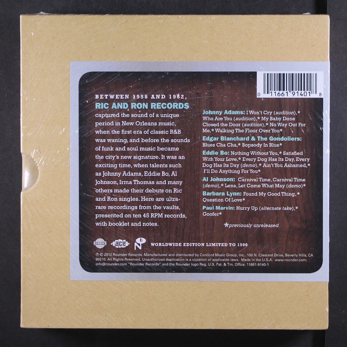 from the vaults of ric & ron records (rare and unreleased recordings 1958-1962) by VARIOUS