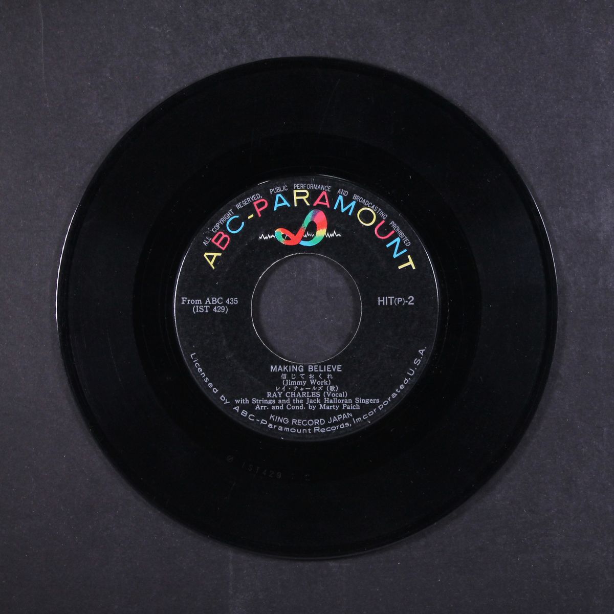 making believe / i'll never stand in your way by RAY CHARLES