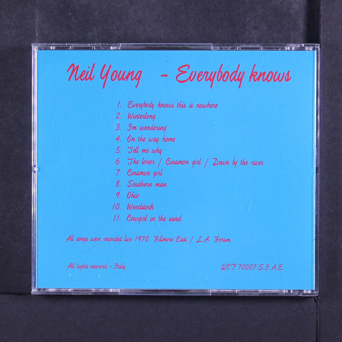 everybody knows by NEIL YOUNG