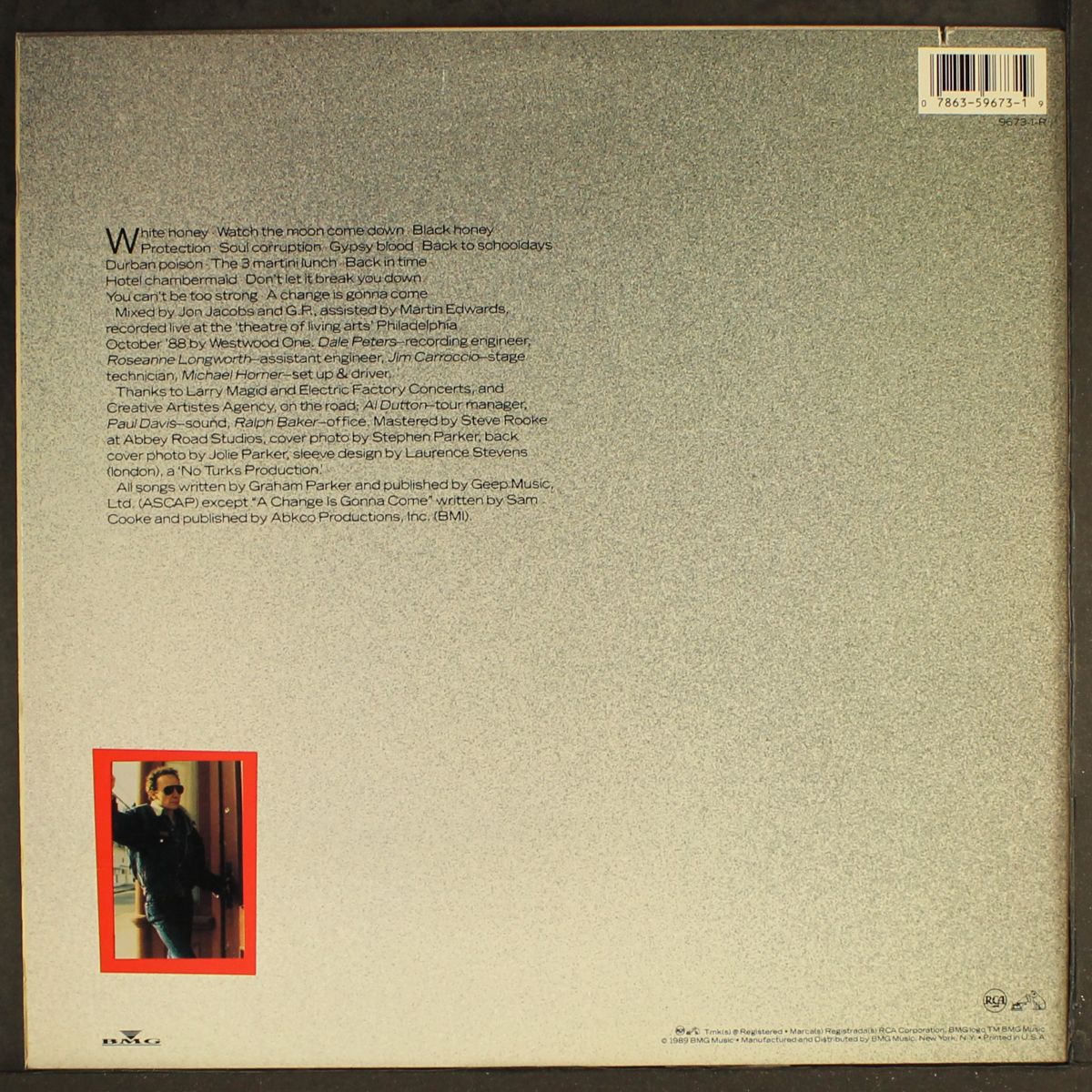 live! alone in america by GRAHAM PARKER