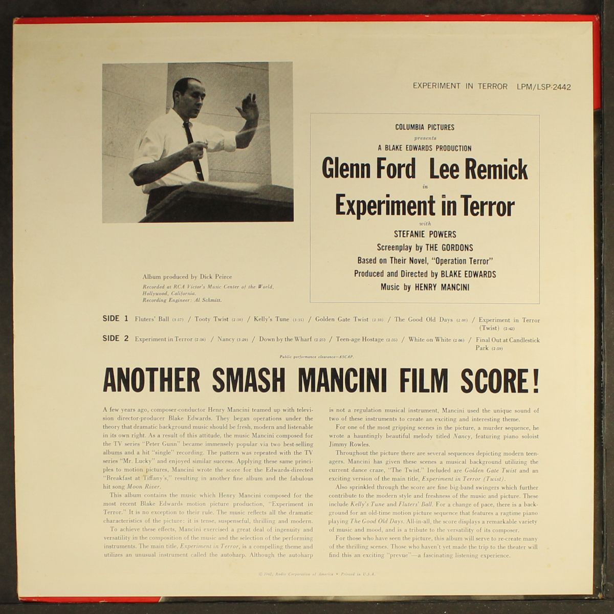 experiment in terror by SOUNDTRACK