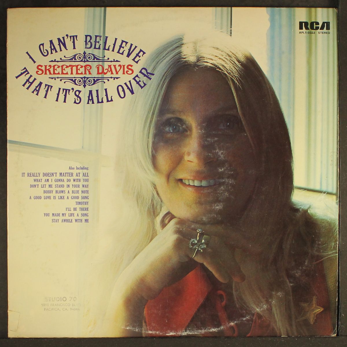 i can't believe that it's all over by SKEETER DAVIS