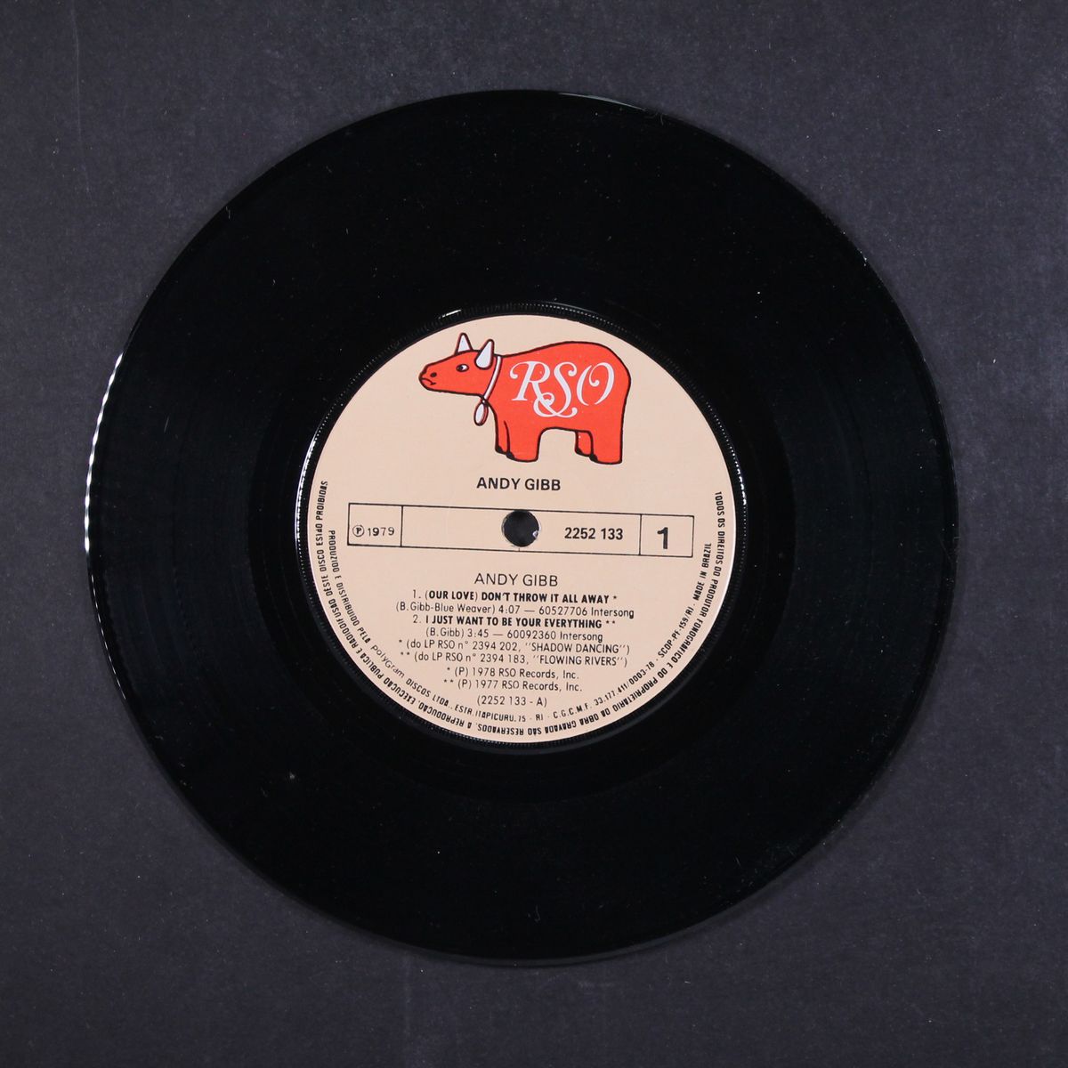 (our love) don't throw it all away / +3 by ANDY GIBB