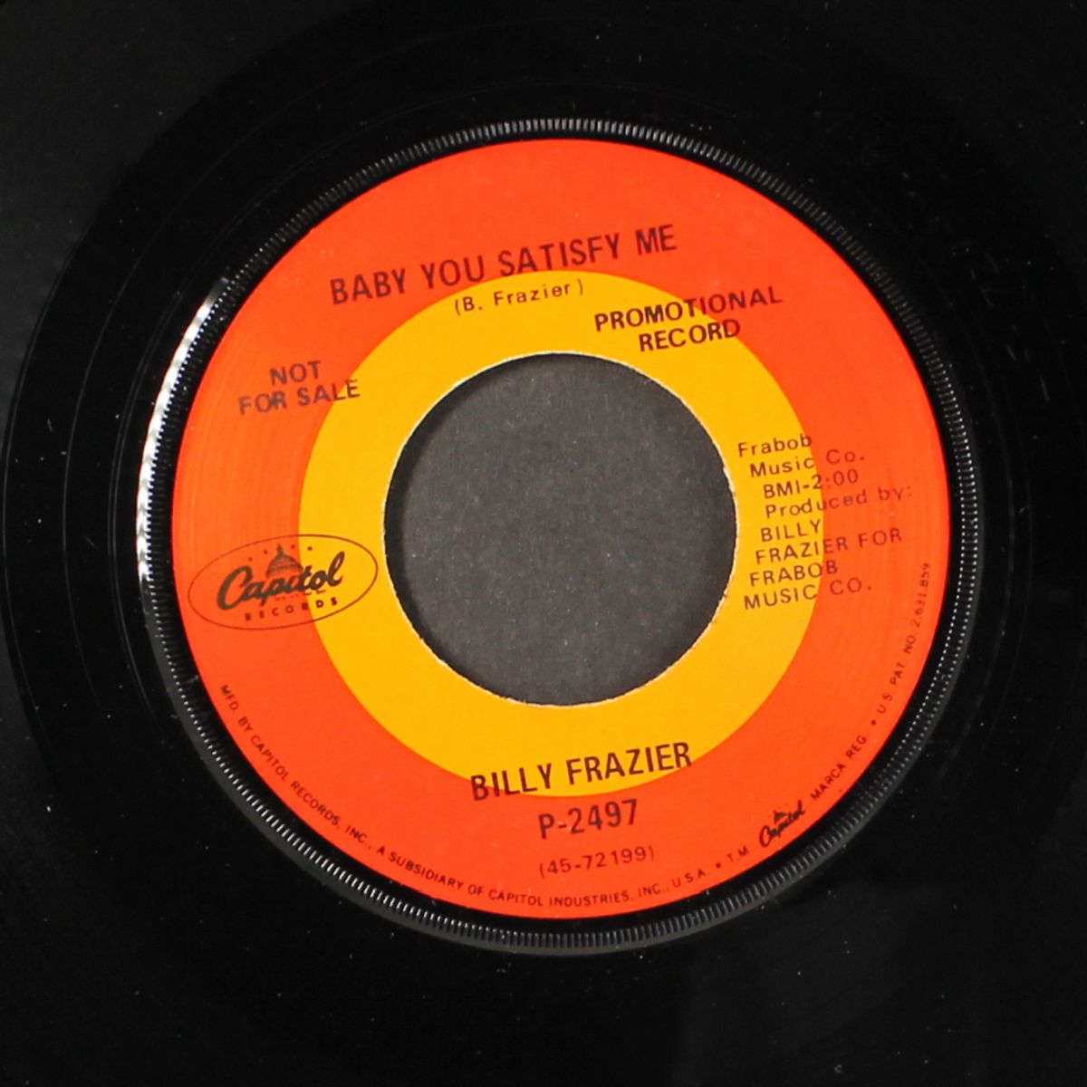 take the chain off your brain / baby you satisfy me by BILLY FRAZIER