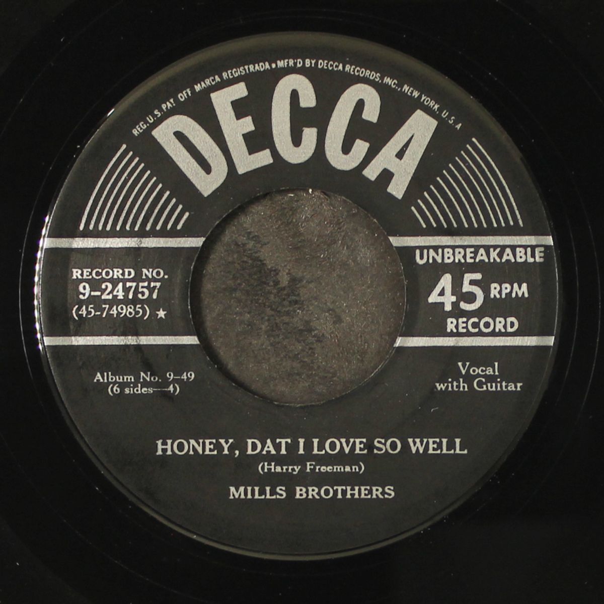 honey, dat i love so well / till we meet again by MILLS BROTHERS