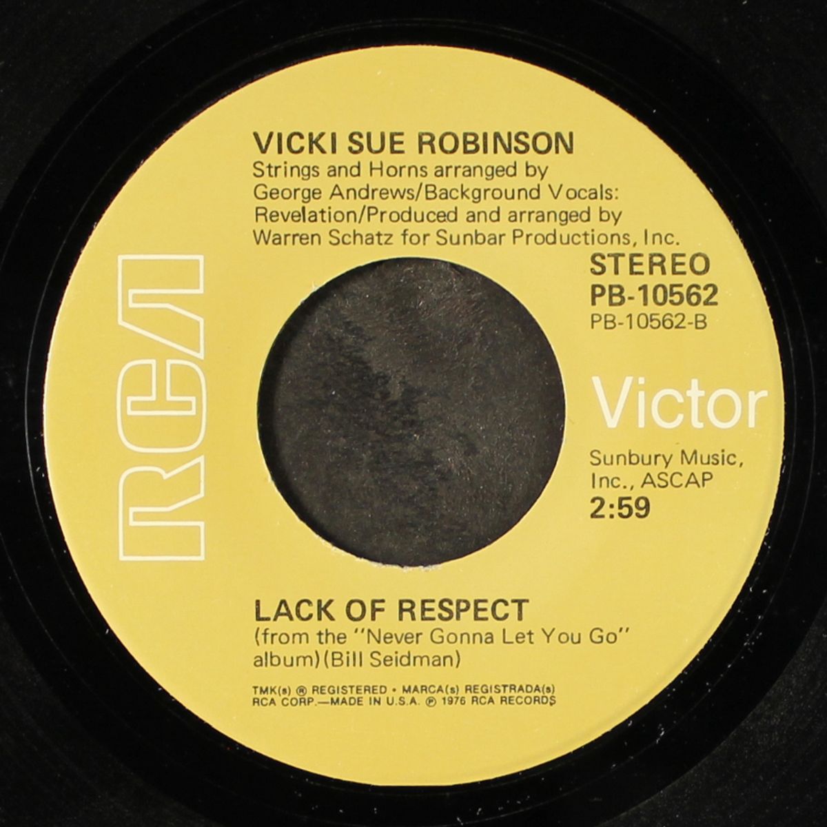 turn the beat around / lack of respect by VICKI SUE ROBINSON