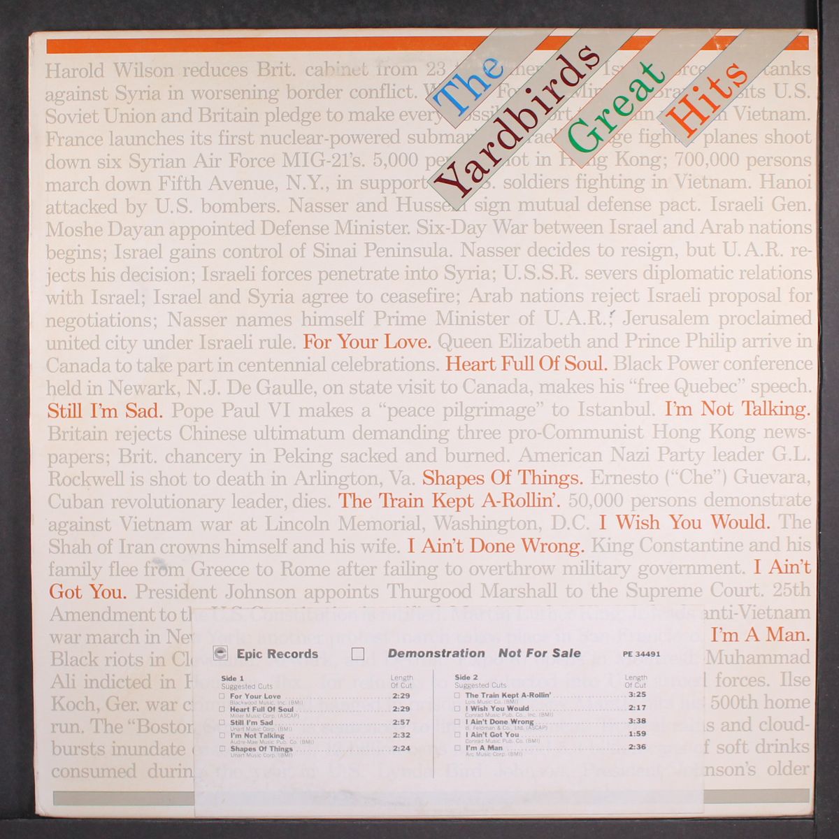 great hits by YARDBIRDS