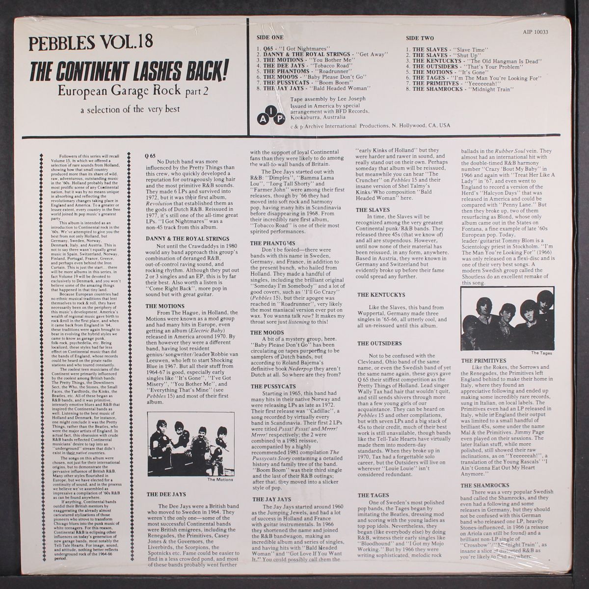 pebbles, vol. 18; the continent lashes back!: european garage rock part 2 by VARIOUS