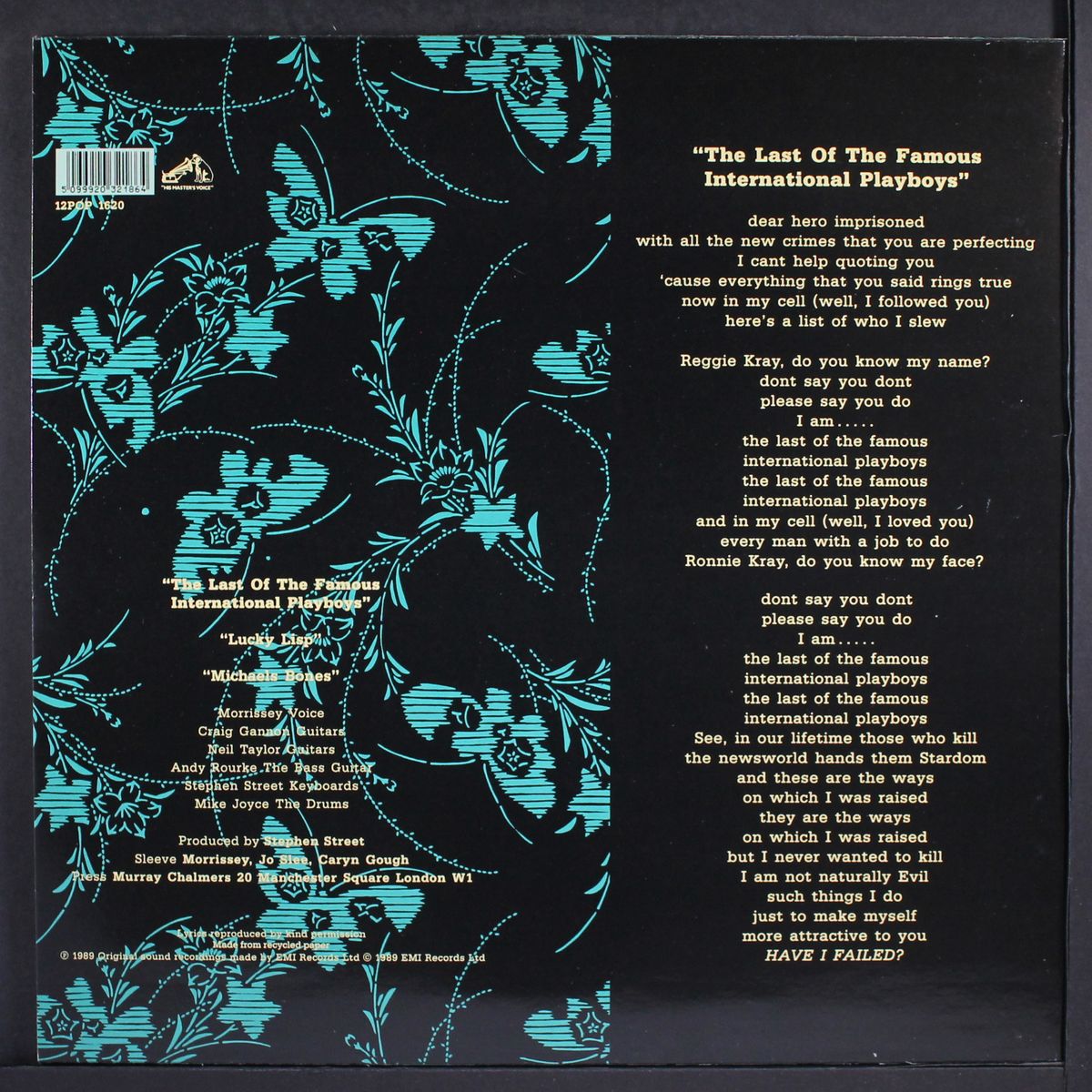 last of the famous international playboys by MORRISSEY