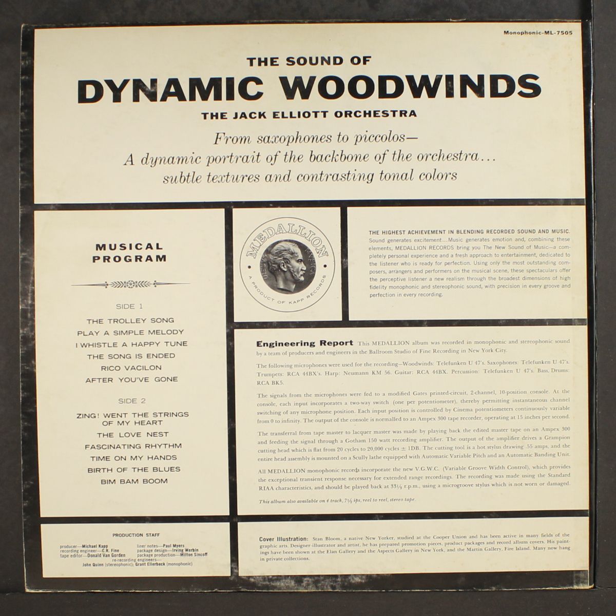 the sound of dynamic woodwinds by JACK ELLIOTT