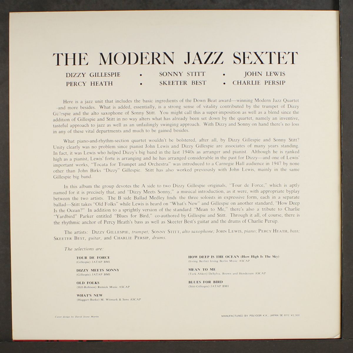 modern jazz sextet by MODERN JAZZ SEXTET