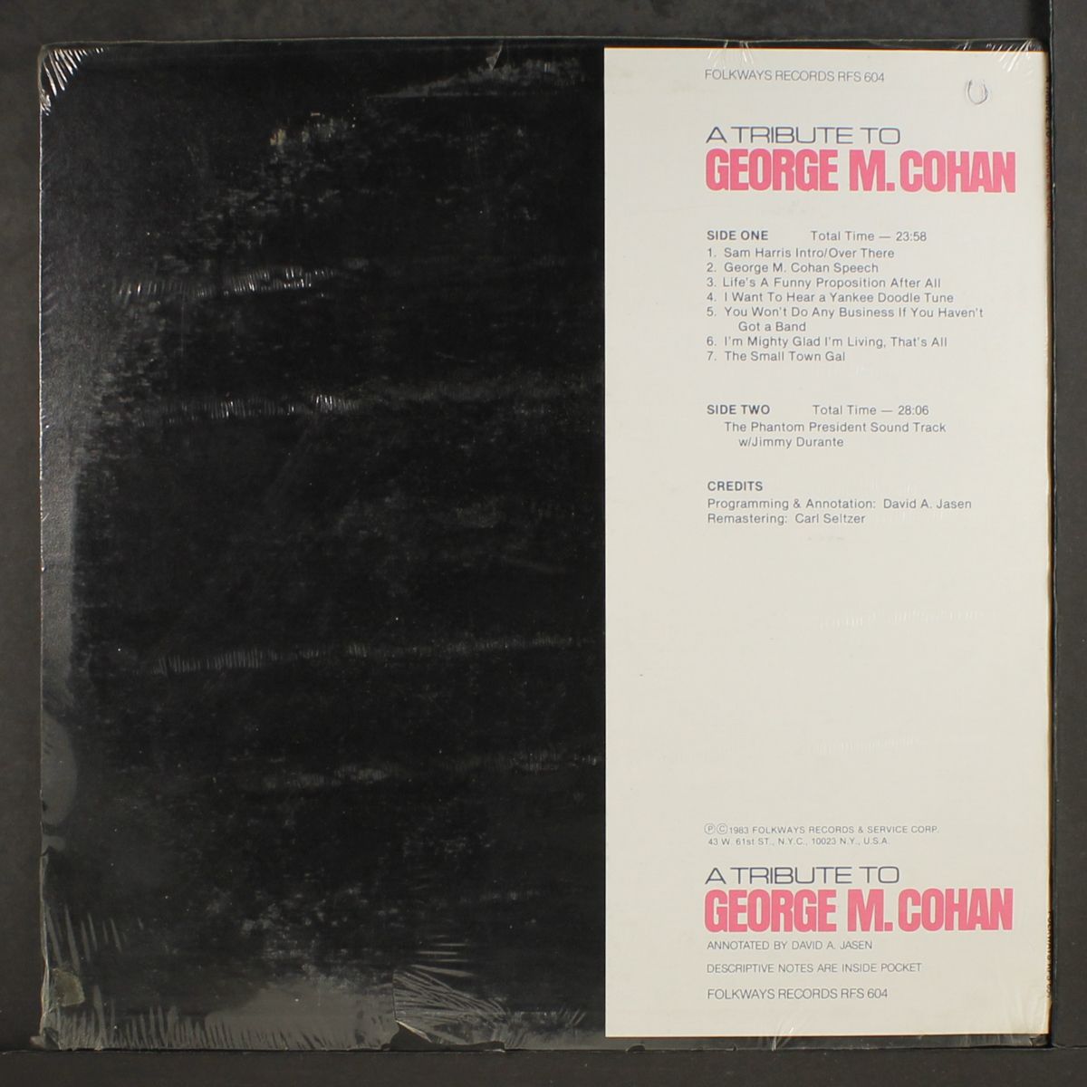 a tribute to george m. cohan by GEORGE M. COHAN