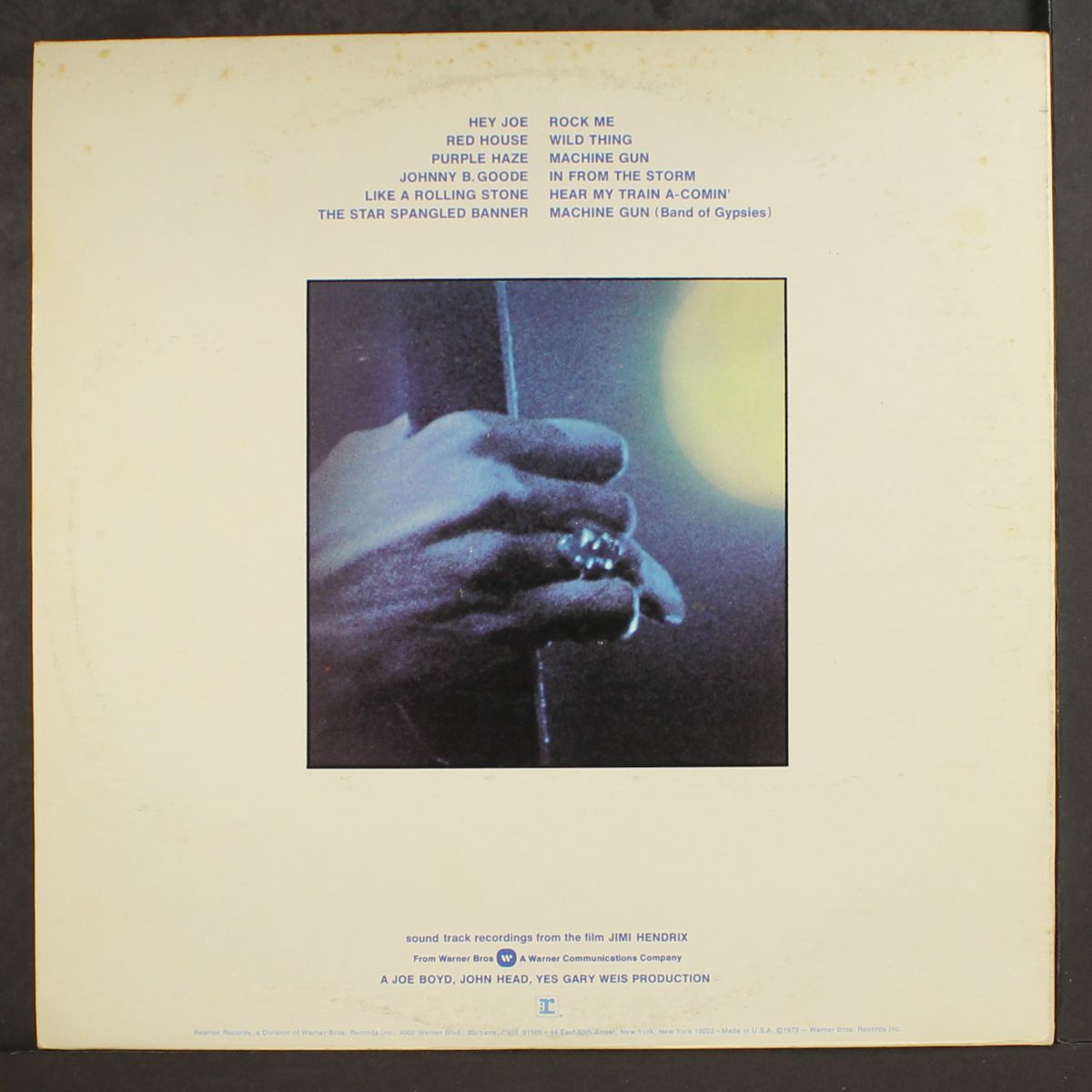 soundtrack recordings from the film 'jimi hendrix' by JIMI HENDRIX