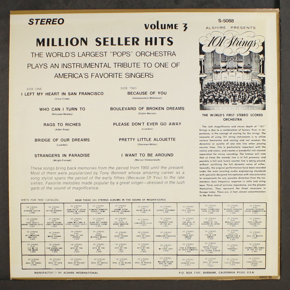 million seller hits, vol. 3 by 101 STRINGS