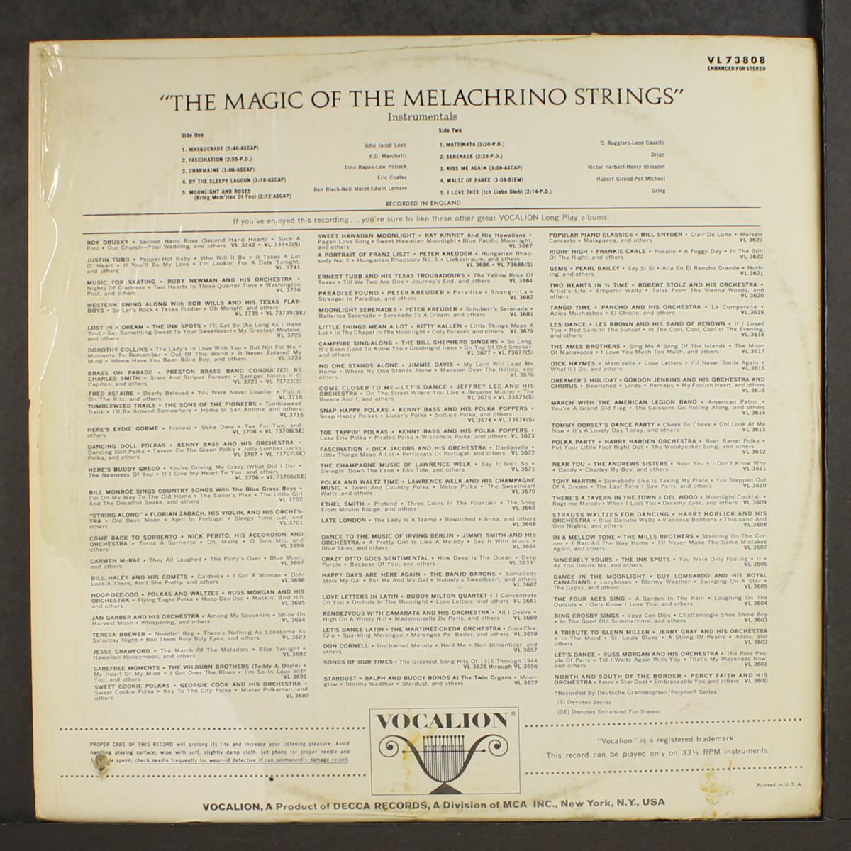 the magic of by MELACHRINO STRINGS
