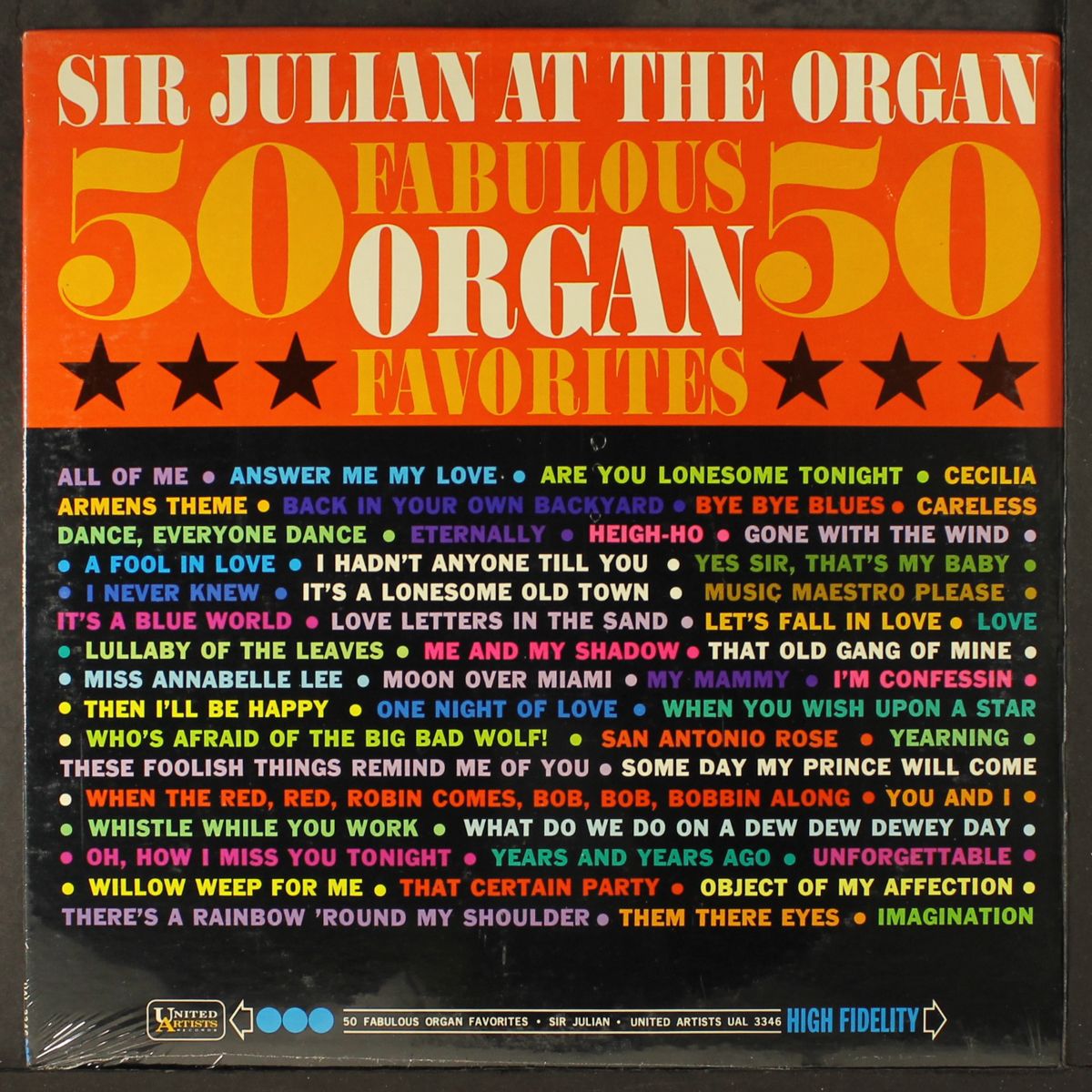 50 fabulous organ favorites by SIR JULIAN