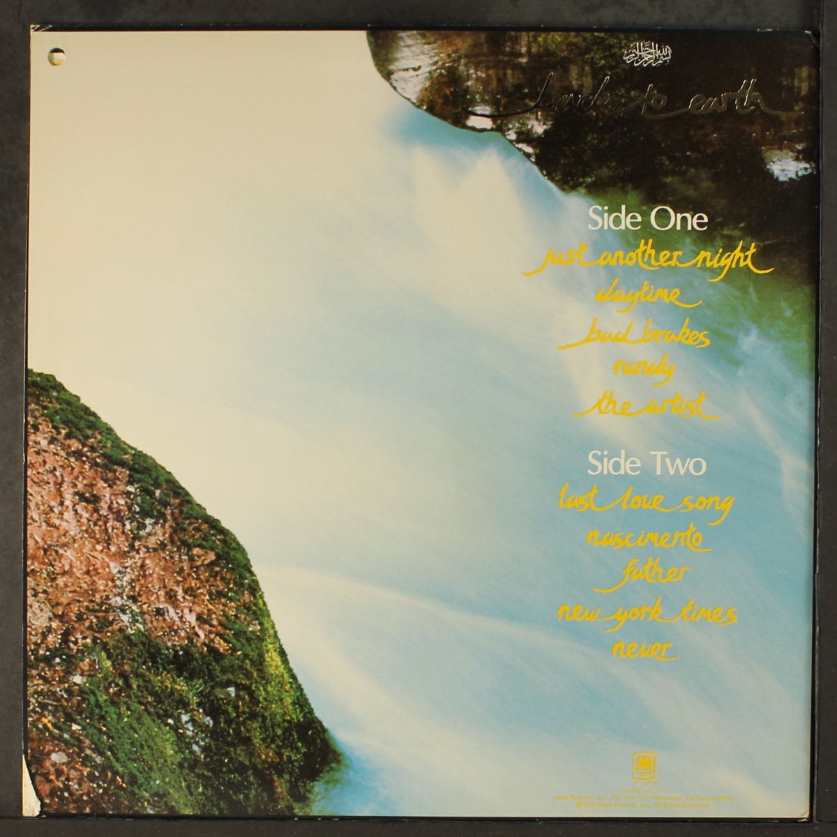 back to earth by CAT STEVENS