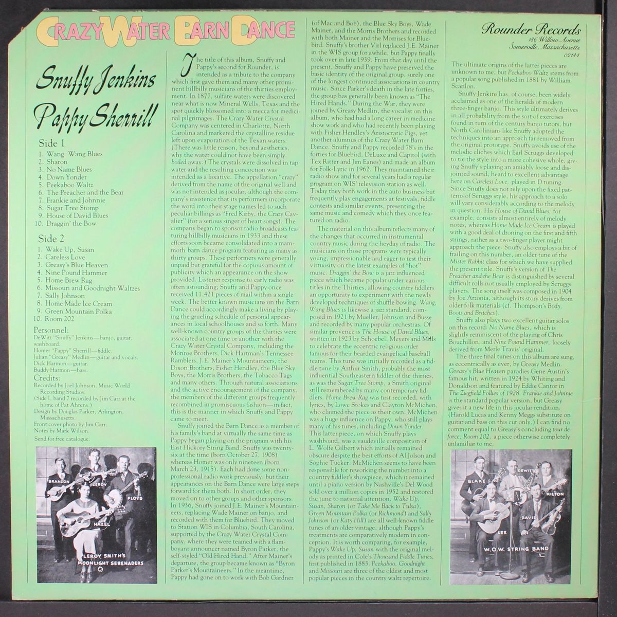 crazy water barn dance by SNUFFY JENKINS & PAPPY SHERRILL
