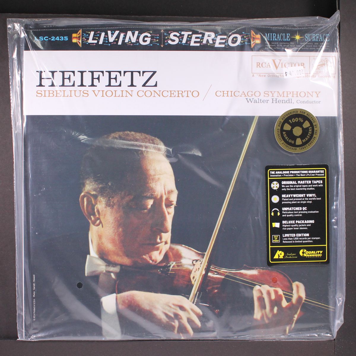 sibelius: violin concerto by JASCHA HEIFETZ