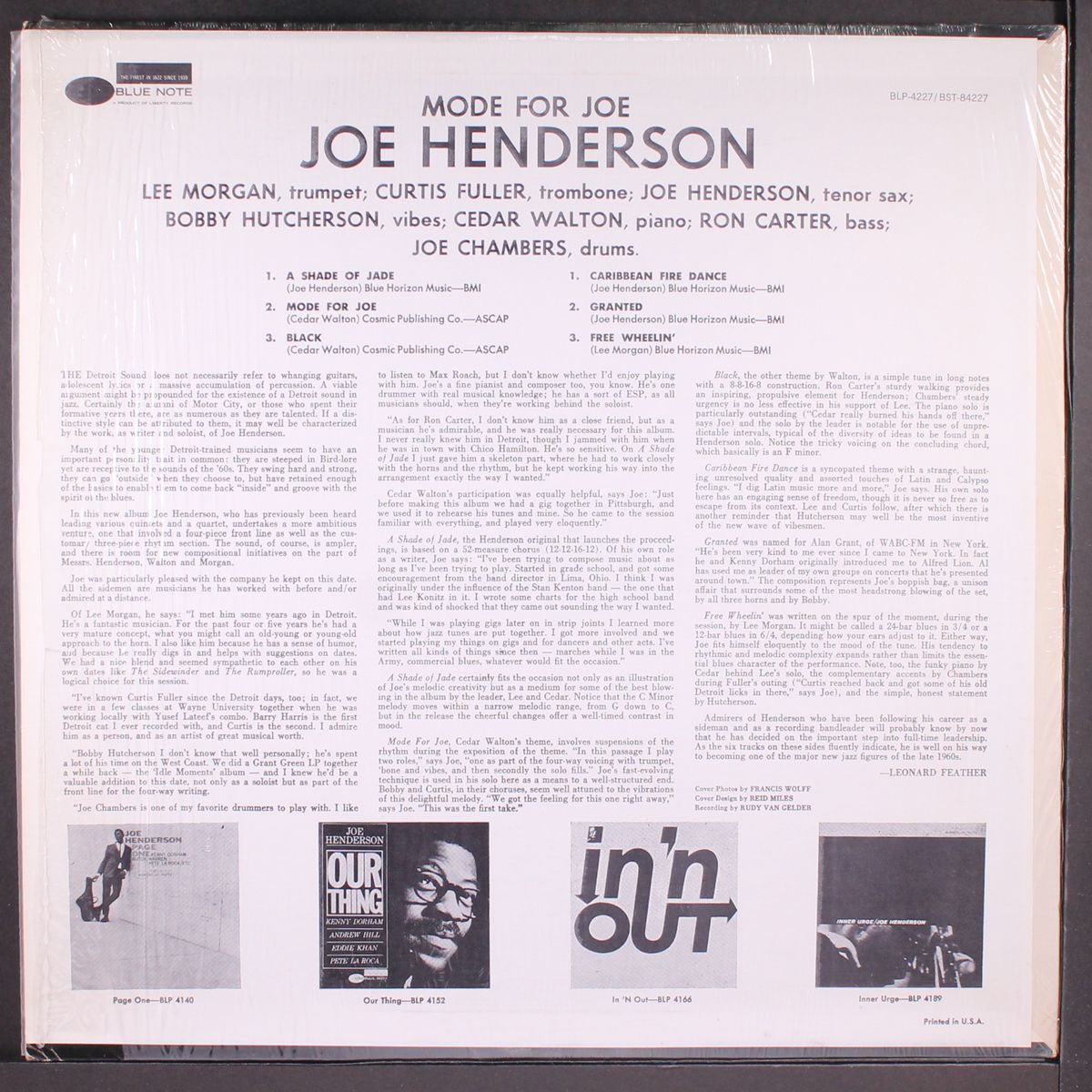mode for joe by JOE HENDERSON