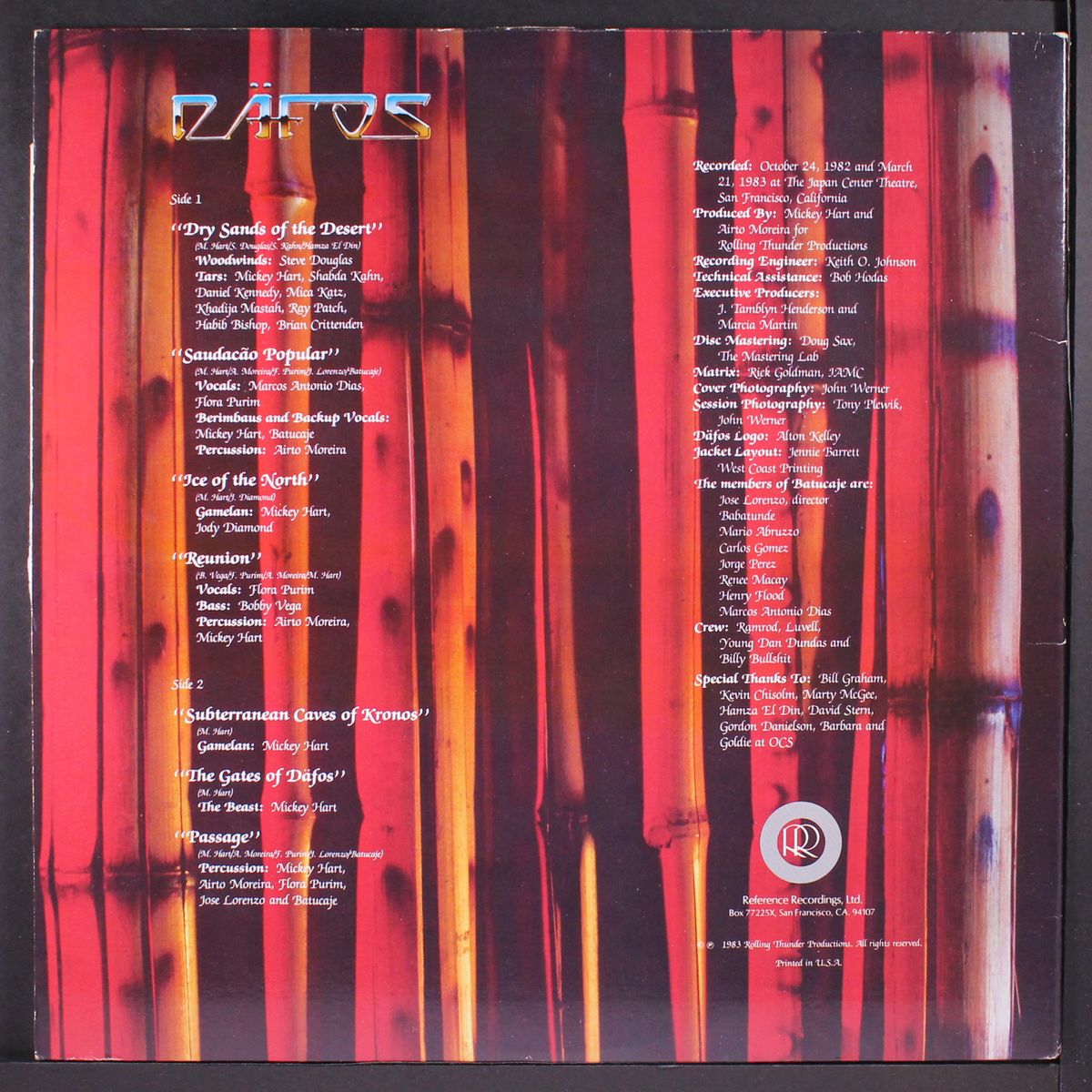dafos by MICKEY HART, AIRTO & FLORA PURIM