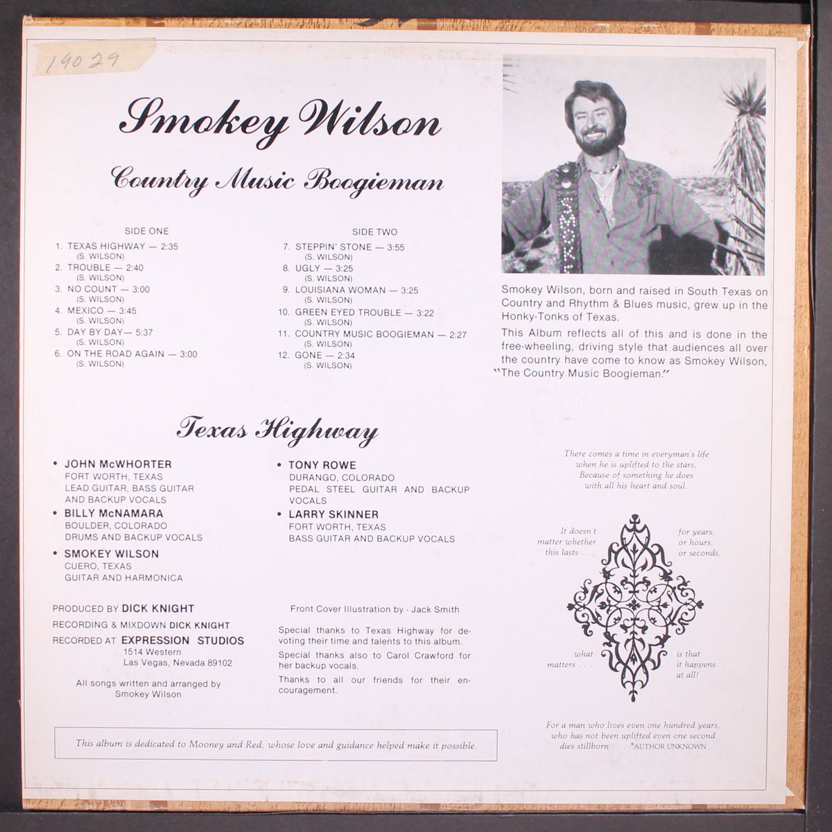country music boogieman by SMOKEY WILSON