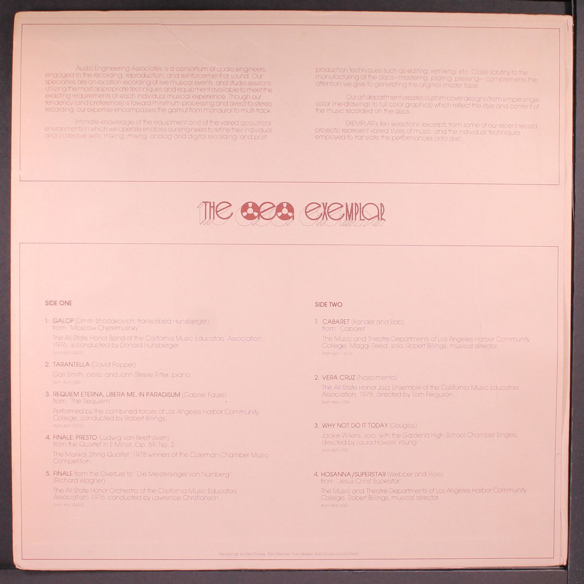 the a e a exemplar by VARIOUS