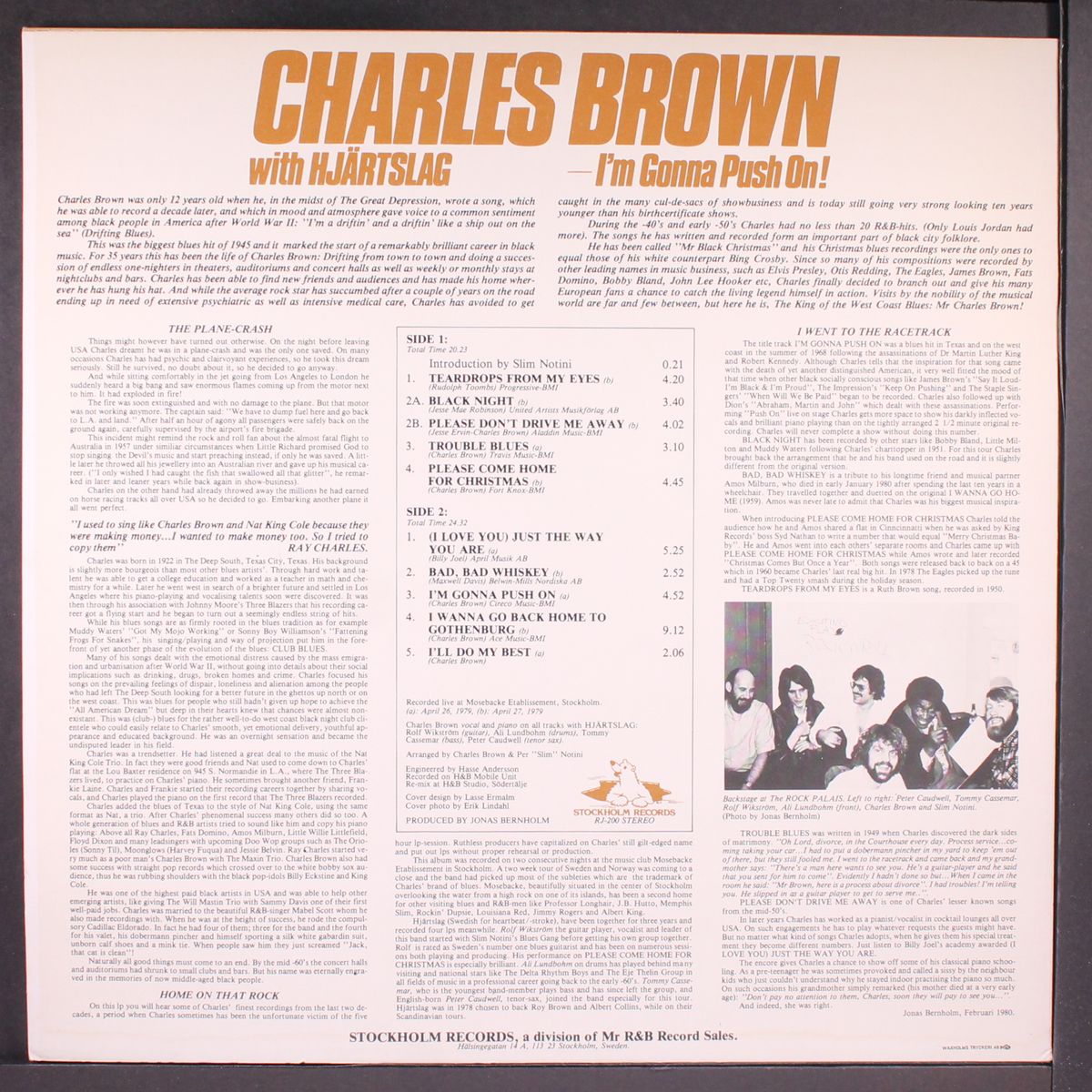 i'm gonna push on by CHARLES BROWN