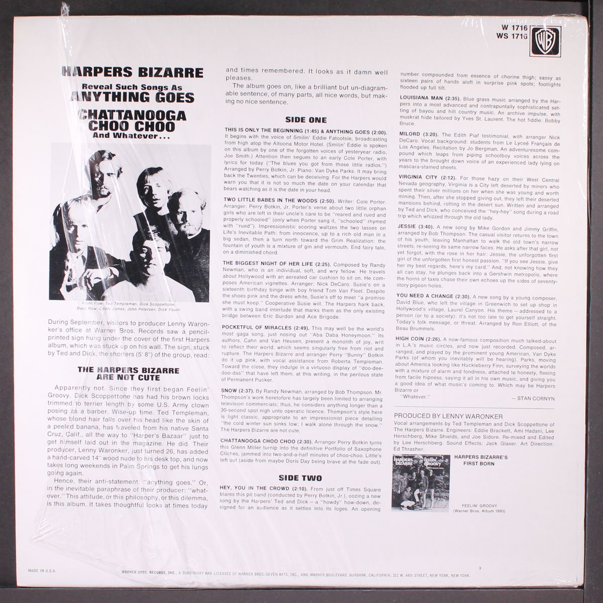 anything goes by HARPERS BIZARRE